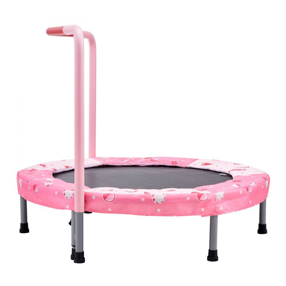 Children's Trampoline, Outdoor Trampoline, 36 Inch, Foldable Trampoline with Handle, Rebounder Trampoline, Garden Trampoline for Toddlers, Birthday Gift for Children Ages 3 and Up, 100kg Load Capacity, Red