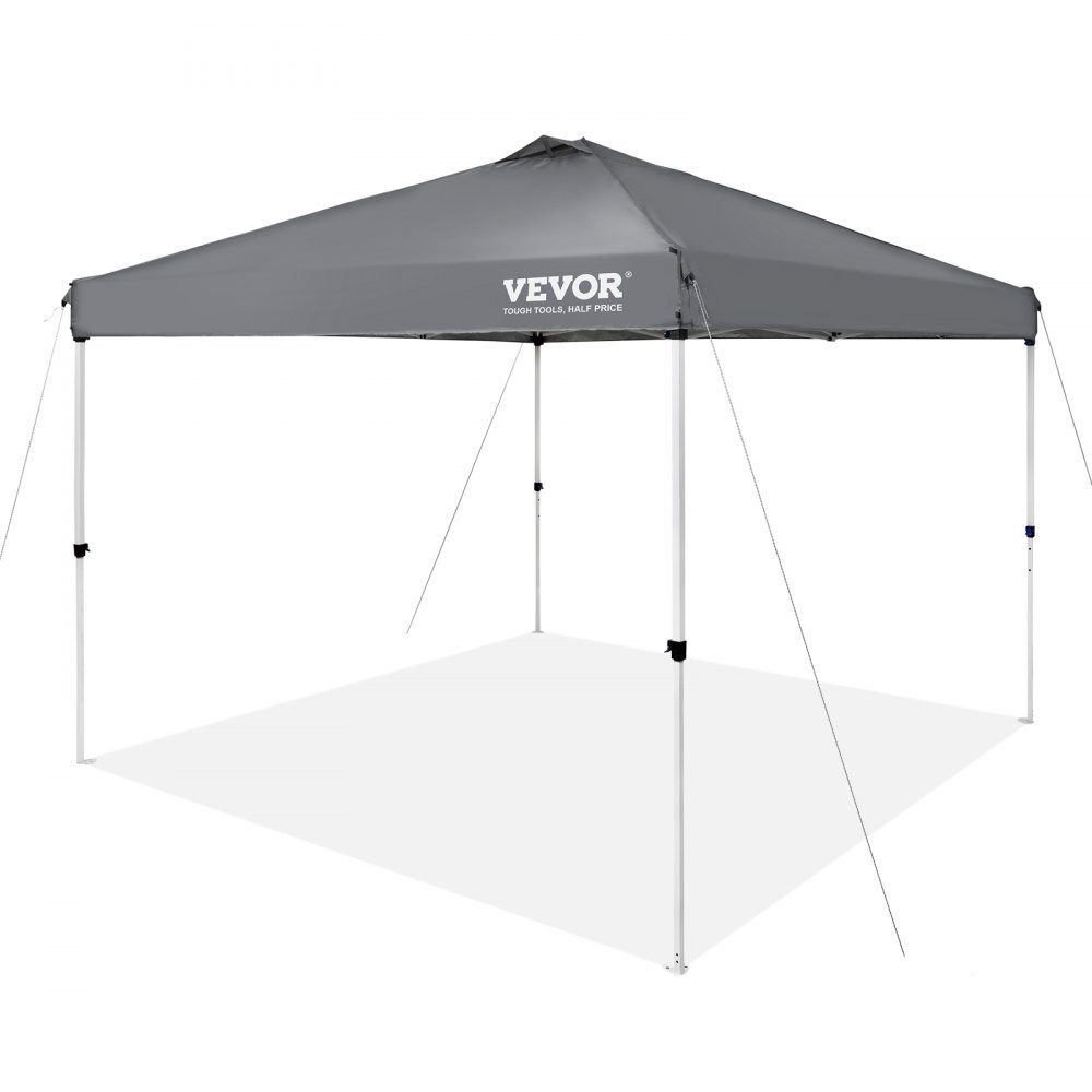 Pavillon 304,8 x 304,8 x 320 cm, Gartenzelt, 250D PU, silberbeschichteter Stoff, Faltpavillon inklusive Aufbewahrungstasche, Partyzelt, 6–8 Personen, Pop-Up-Zelt, Faltzelt, Gartenpavillon für Campingausflug