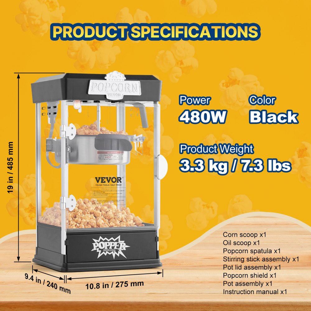 Machine à pop-corn machine à pop-corn machine à pop-corn 480W machine à pop-corn, machine à pop-corn bouilloire de 4oz pour 1,5 gallons par charge, machine à pop-corn de table machine à pop-corn incl. 3 cuillères doseuses cinéma noir Machine à pop-corn machine à pop-corn machine à pop-corn 480W machine à pop-corn, machine à pop-corn bouilloire de 4oz pour 1,5 gallons par charge, machine à pop-corn de table machine à pop-corn incl. 3 cuillères doseuses cinéma noir