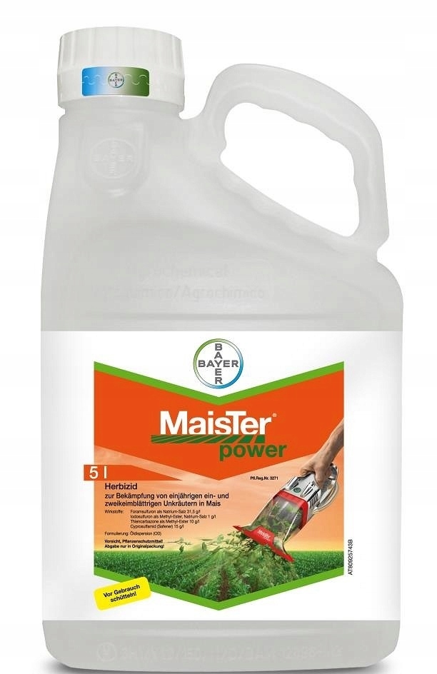 Maister Power Bayer 5L weeds in corn cultivation MaisterPower1 against weeds in corn with leaf and soil effects in post-emergence Maister Power Bayer 5L weeds in corn cultivation MaisterPower1 against weeds in corn with leaf and soil effects in post-emergence