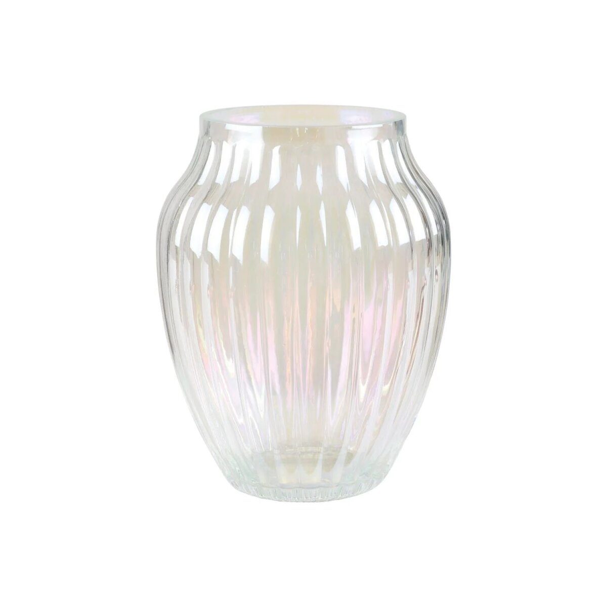 LIVARNO HOME Vase mit irisierender Oberfläche (Rillenmuster)