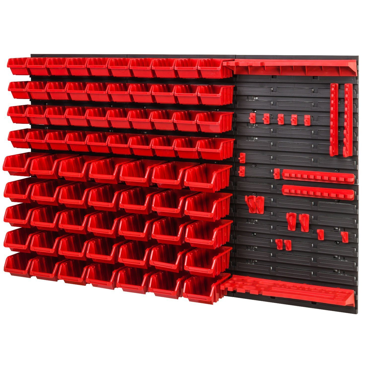 *BEST-SELLER* Ensemble mural à outils Porte-outils avec système de rangement mural perforé Étagère murale perforée à outils Ensemble d'étagères d'atelier