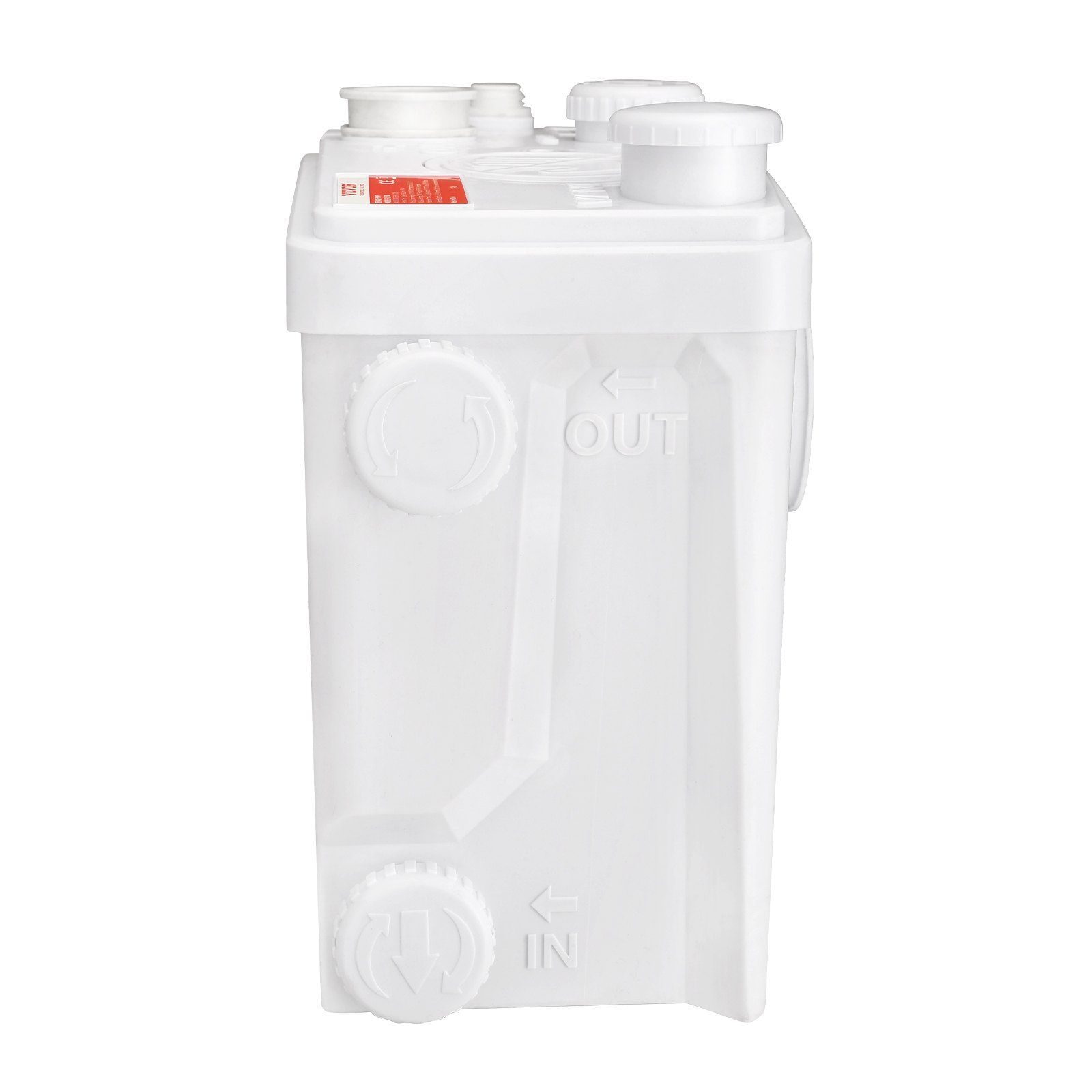 Abwasserhebeanlage Fäkalienhebeanlage 10m Förderhöhe Abwasserpumpe Haushaltspumpe Schmutzwasserpumpe Eingebautes Rückschlagventil Wartungsfreie WC-Dusche