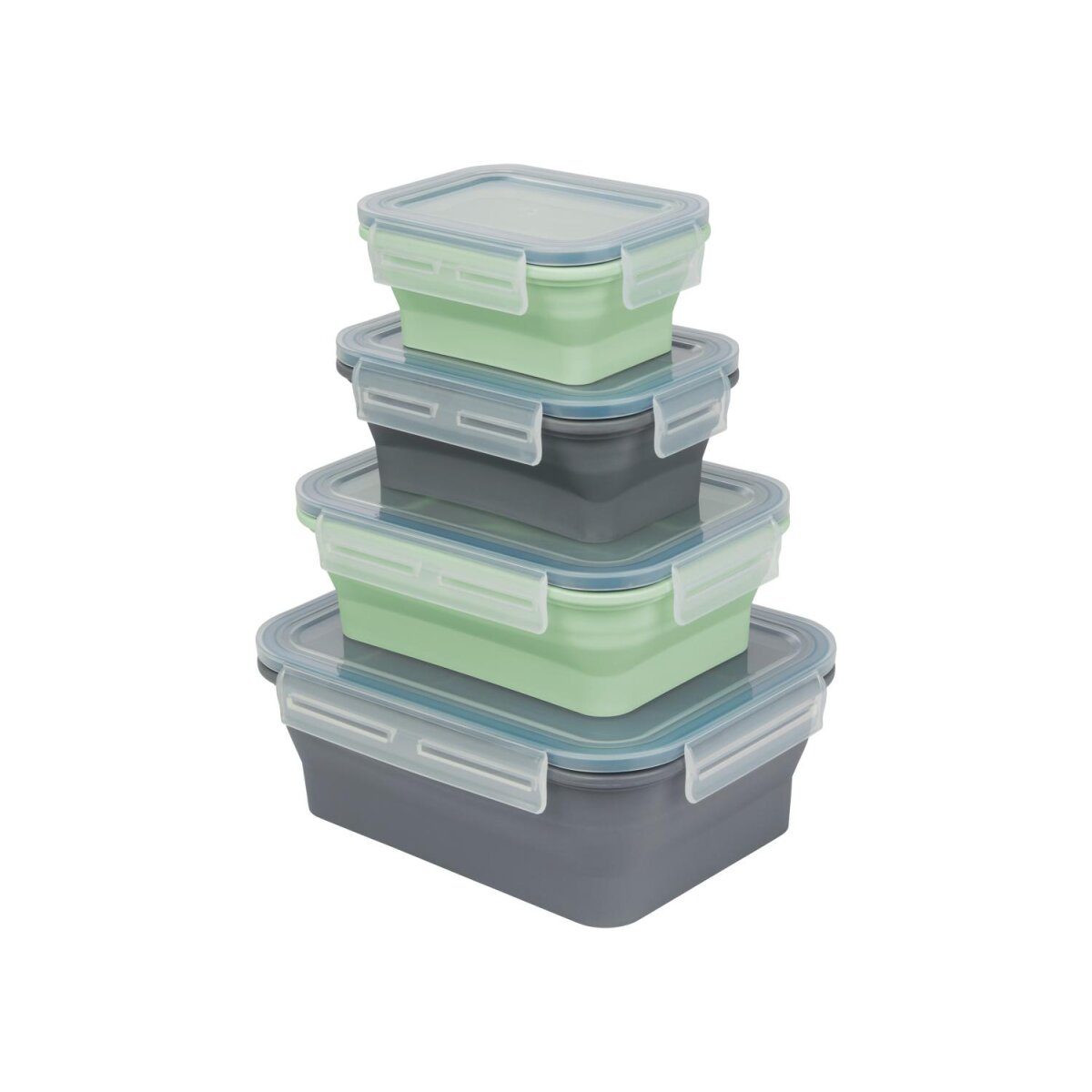 Récipients alimentaires / boîte à lunch pliables SILVERCREST®, en silicone résistant à la chaleur (rectangle)
