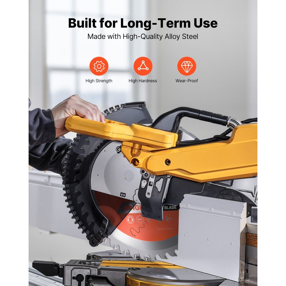 Circular saw blade (203mm diameter, 42 sharp teeth and 2.2mm thickness), ideal for plywood, OSB hardwood, compatible with circular saws, alloy saw blade with noise reducing heat dissipation