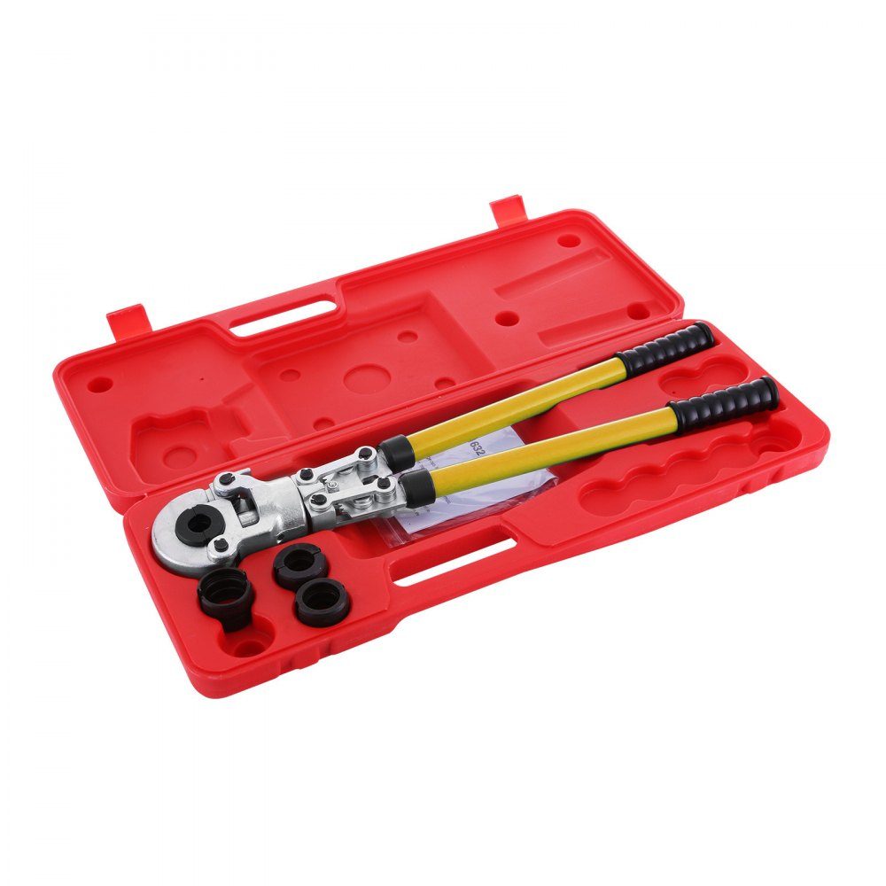 Perstang TH 16, TH 20, TH 26, TH 32, perstang, perstang Ø 16-32 mm, pijppertang geel, stalen perstang met ergonomische en antisliphandgreep, pijppertang 530-750 mm uitschuifbaar