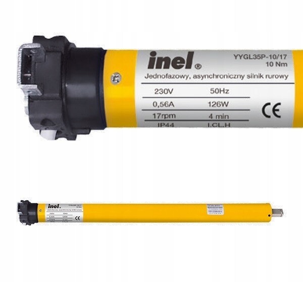 Entraînement moteur Inel avec fonction de détection de surcharge Inel YYGL35P-10/17 pour volets roulants extérieurs, volets roulants Entraînement moteur Inel avec fonction de détection de surcharge Inel YYGL35P-10/17 pour volets roulants extérieurs, volets roulants