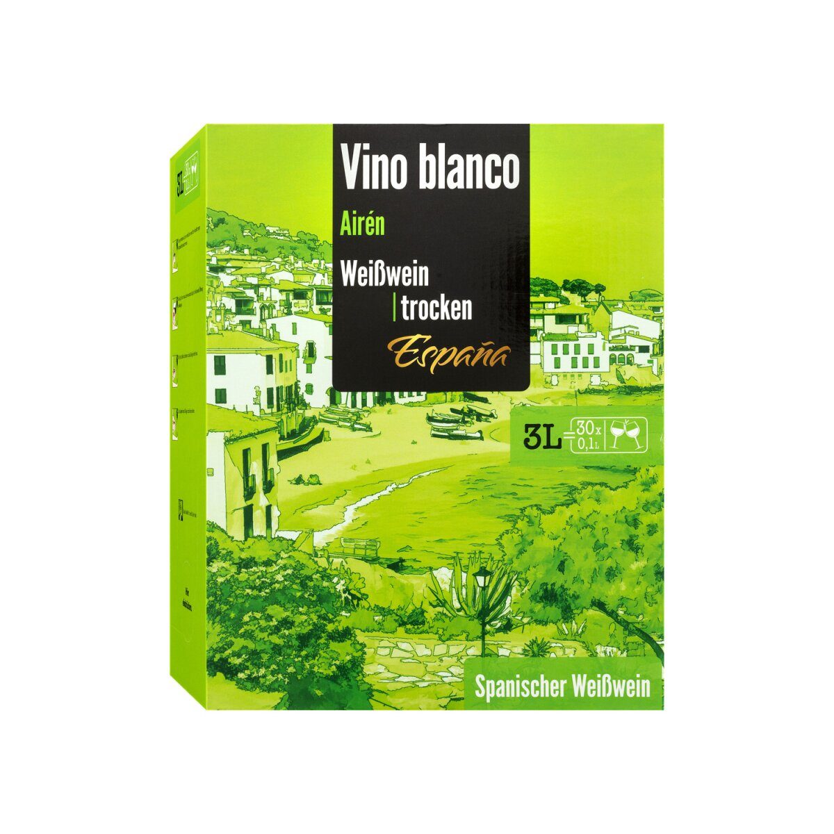 Vino Blanco Airén España trocken 3,0 l Bag-in-Box, Weißwein 2024