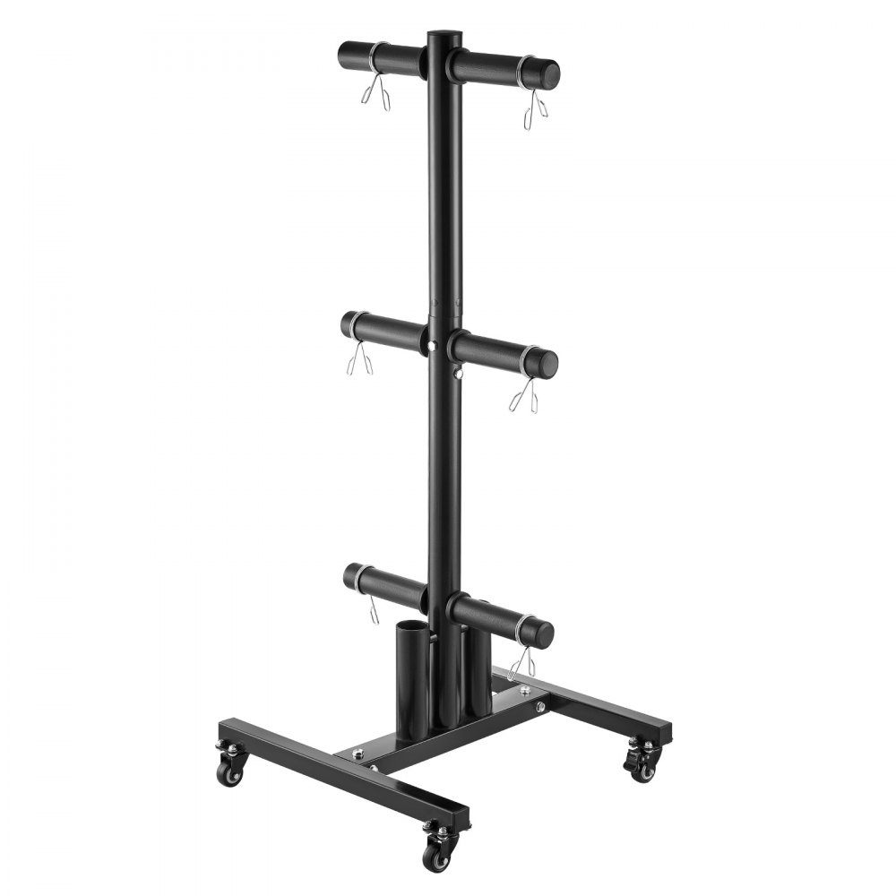 Support de plaque de poids Arbre de plaque de poids pour plaques de poids de 2 pouces, arbre de plaque de poids standard enroulable, support de stockage de poids avec une capacité de charge de 454 kg, support de stockage