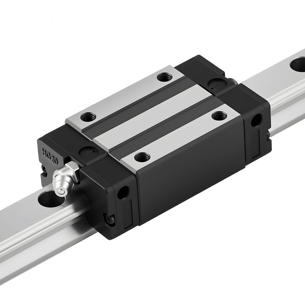 Lineaire geleidingen, HGR20, 2 stuks 2000 mm lineaire geleidingen en 4 stuks schuifblokken, roestvrije en hoge precisie set, voor doe-het-zelf, CNC-frezen, draaibanken, freesmachines, 3D-printers