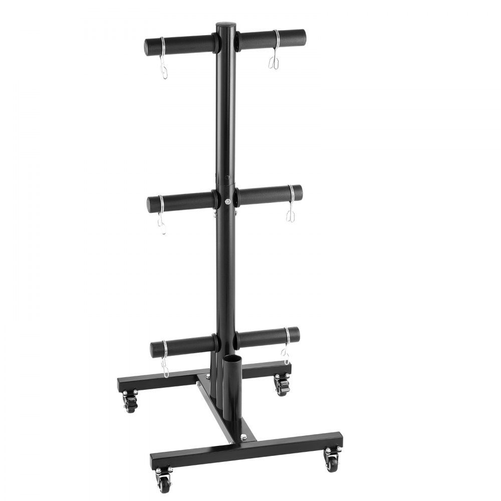 Support de plaque de poids Arbre de plaque de poids pour plaques de poids de 2 pouces, arbre de plaque de poids standard enroulable, support de stockage de poids avec une capacité de charge de 454 kg, support de stockage
