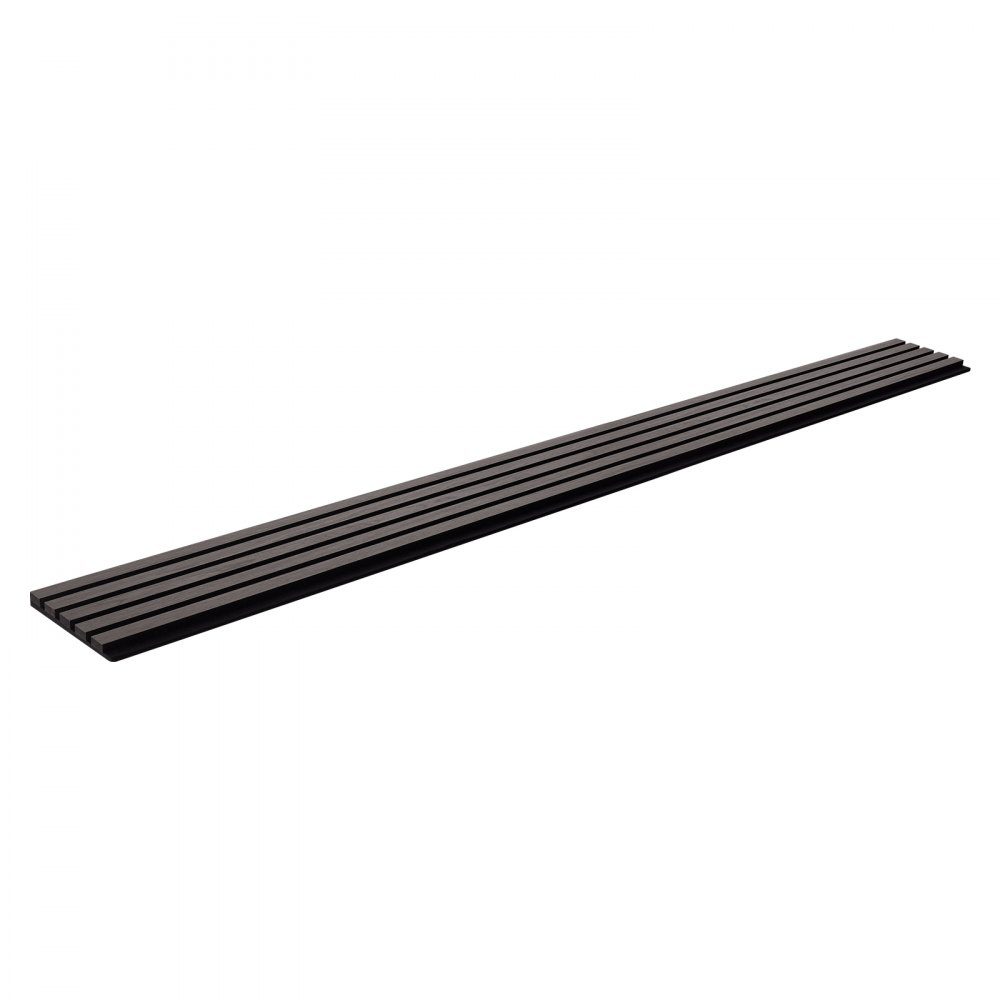 Akustikplatten, Akustikplatten, 2400 x 200 mm, MDF-Akzent-Holzwandpaneele für moderne Innenwanddekoration, Kunstholz-Wandpaneele zur Geräuschreduzierung, schwarze Eiche, 4er-Set