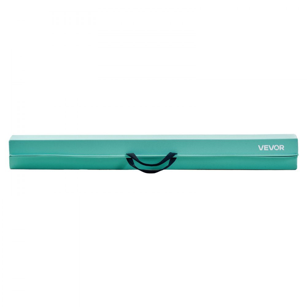 Balance Beam Gymnastics Children's Foldable 2.35 m, 90.7 kg Heavy Duty Gymnastics Beam with Non-Slip Feet, Balance Beam Balancing Beam with Carry Bag for Gym, Mint Green