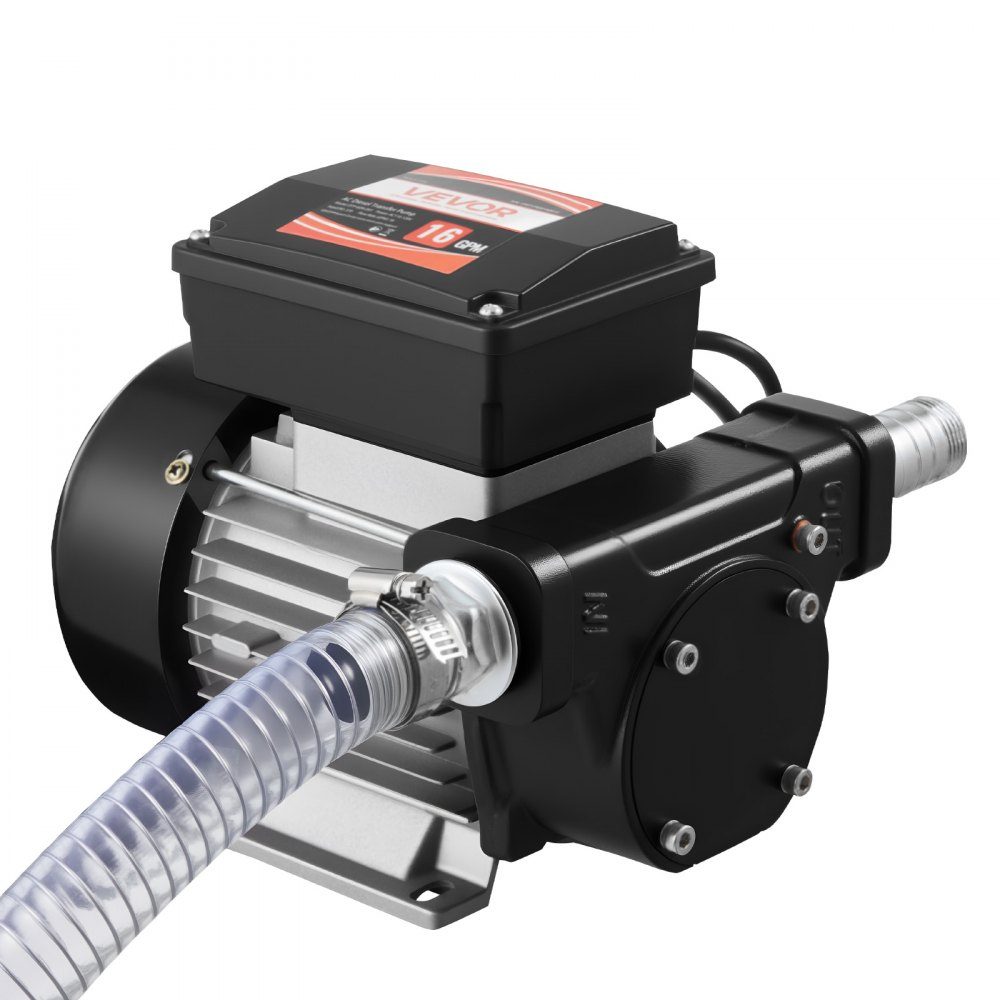 Pompe de transfert de carburant, 230 V AC, pompe de transfert de diesel électrique, 60 L/min, hauteur d'aspiration maximale 2,4 m, hauteur de refoulement maximale 13,7 m, pour kérosène, biodiesel, machines agricoles