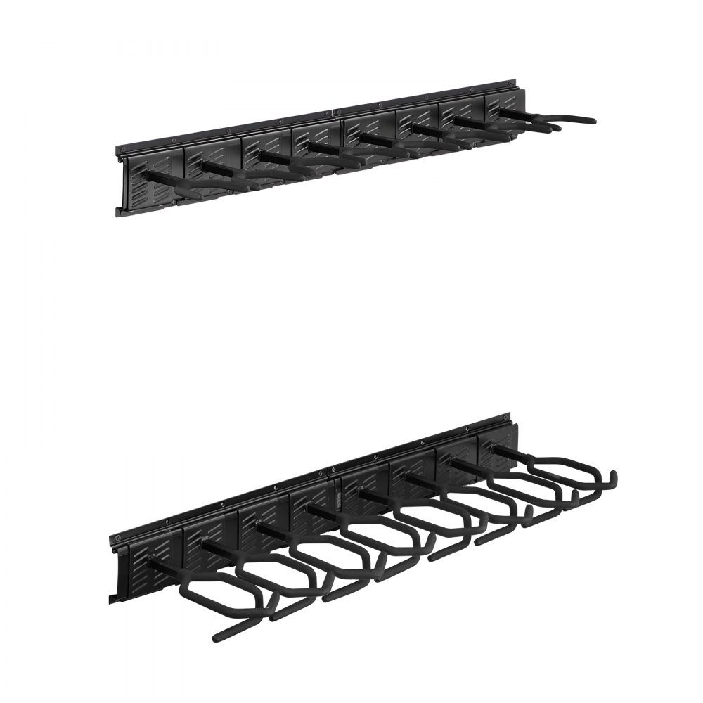 Gun Wall Mount for 8 Rifles (Shotguns), Adjustable Carbon Steel Rifle Holder, Gun Holder with Screws, Gun Storage, Gun Rack for Home, Garage, Shop, Hunting Lodge