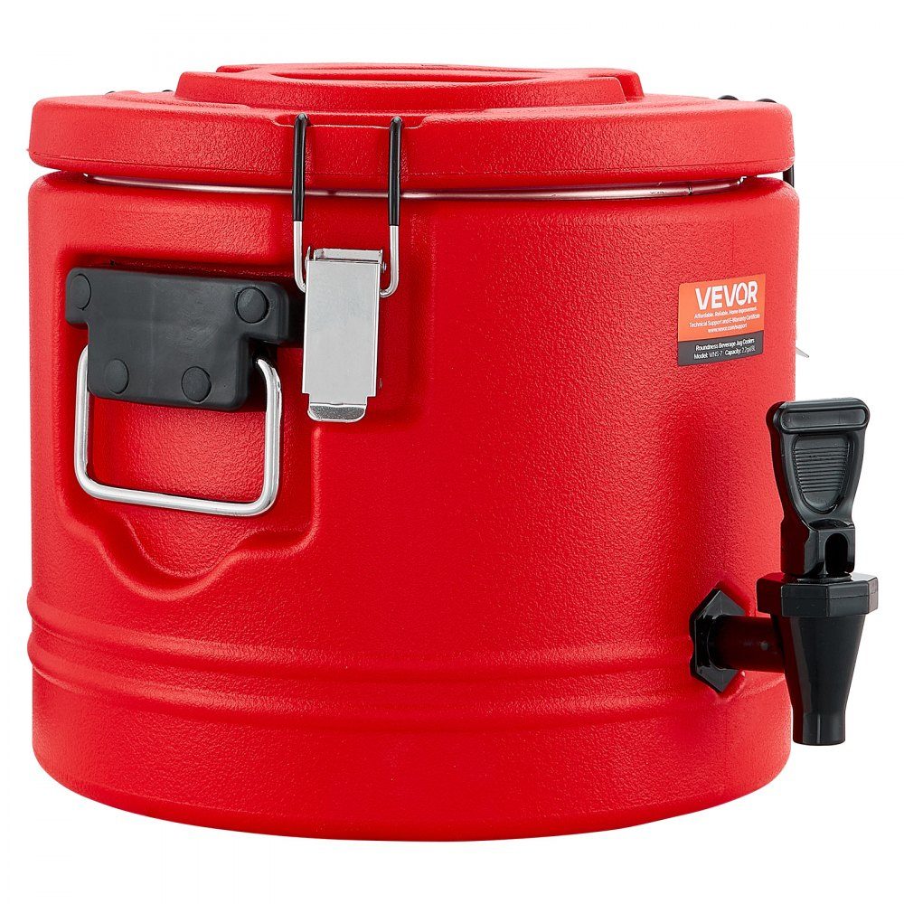 Insulated Drinks Dispenser 8L Thermal Hot Cold Drinks Dispenser with Tap Food Grade Cooling Jug with 304-Edelstahl-Innenraum for Tea Coffee Restaurant