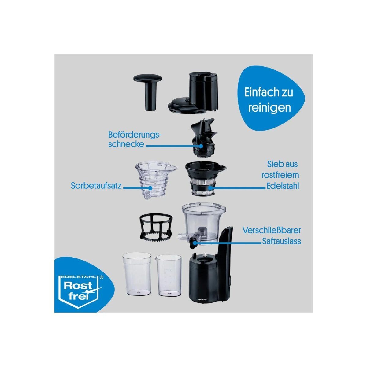 SILVERCREST® Slow Juicer »SSJBK 300 B3«