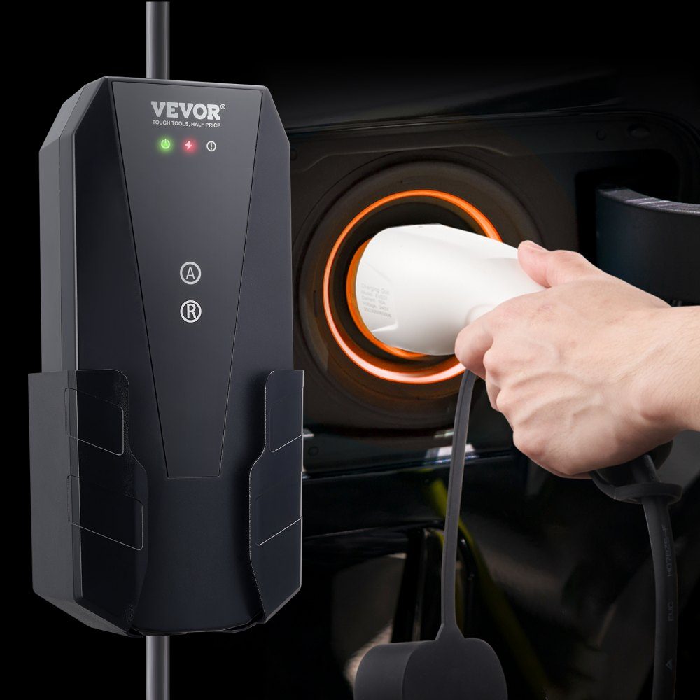 Portable EV charger 3.68kW electric vehicle charger EV charging cable type 2 (IEC62196) CEE 7/7 plug 8-16A 1-phase EV charging station 8.6m cable length IP66 waterproof wallbox