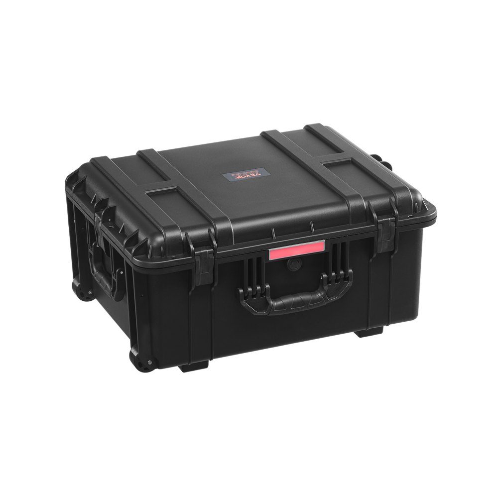Valise à coque rigide de 3,5 pieds cubes, valise trolley à coque rigide avec roulettes et poignée de traction rétractable, IP67-Schutzkoffer étanche avec 4 clips, 4 trous de cadenas et insert en mousse