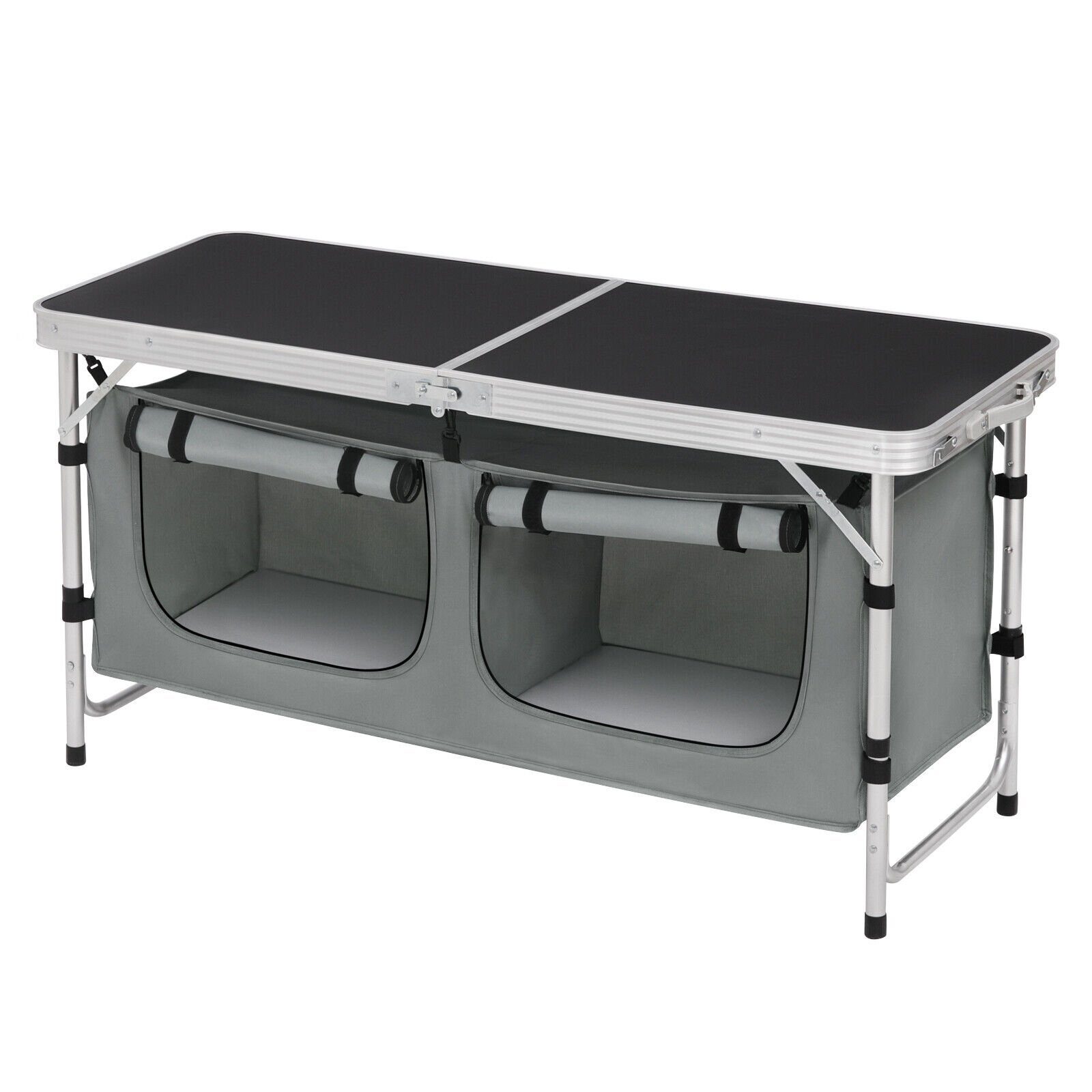 Campingküche Aluminium Küchenbox Campingschrank Klappschrank Windschutz Outdoor