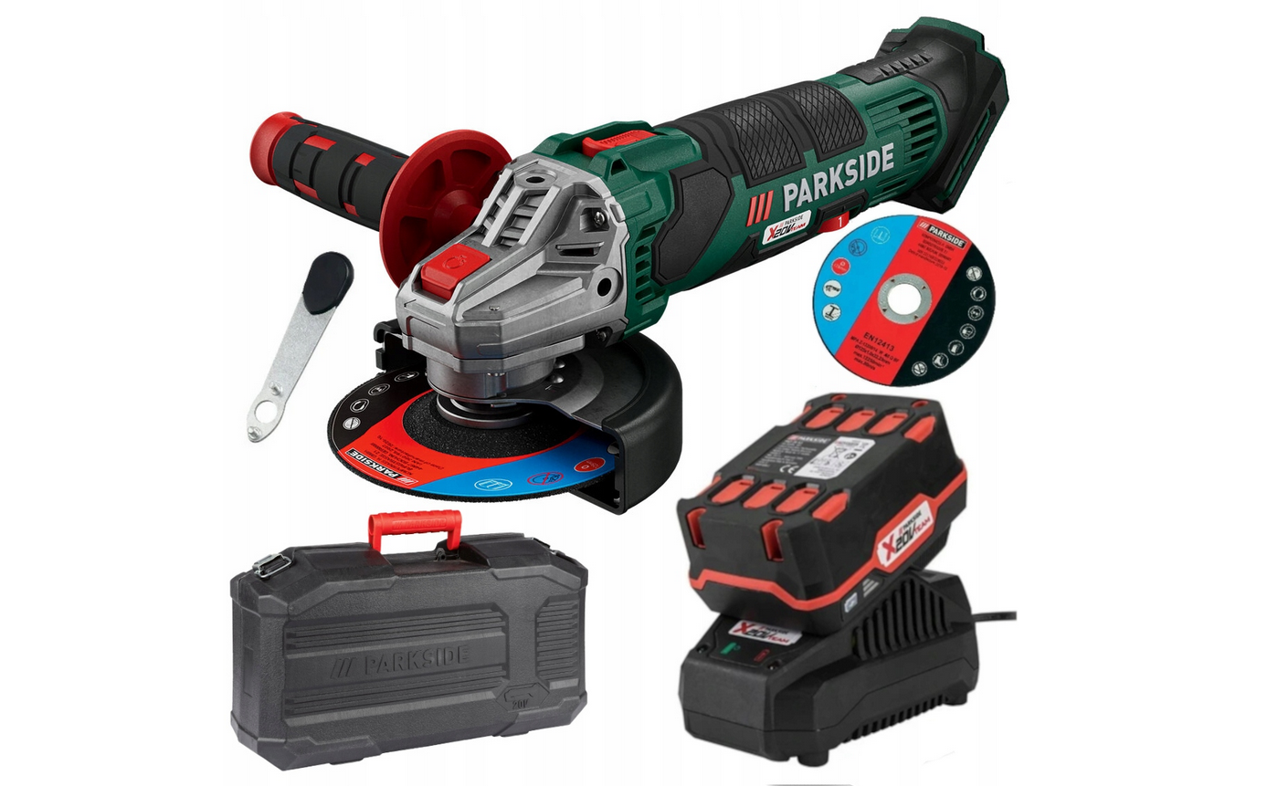 Parkside Akku-Winkelschleifer PWSA 20-Li C3 20V + 4Ah Akku