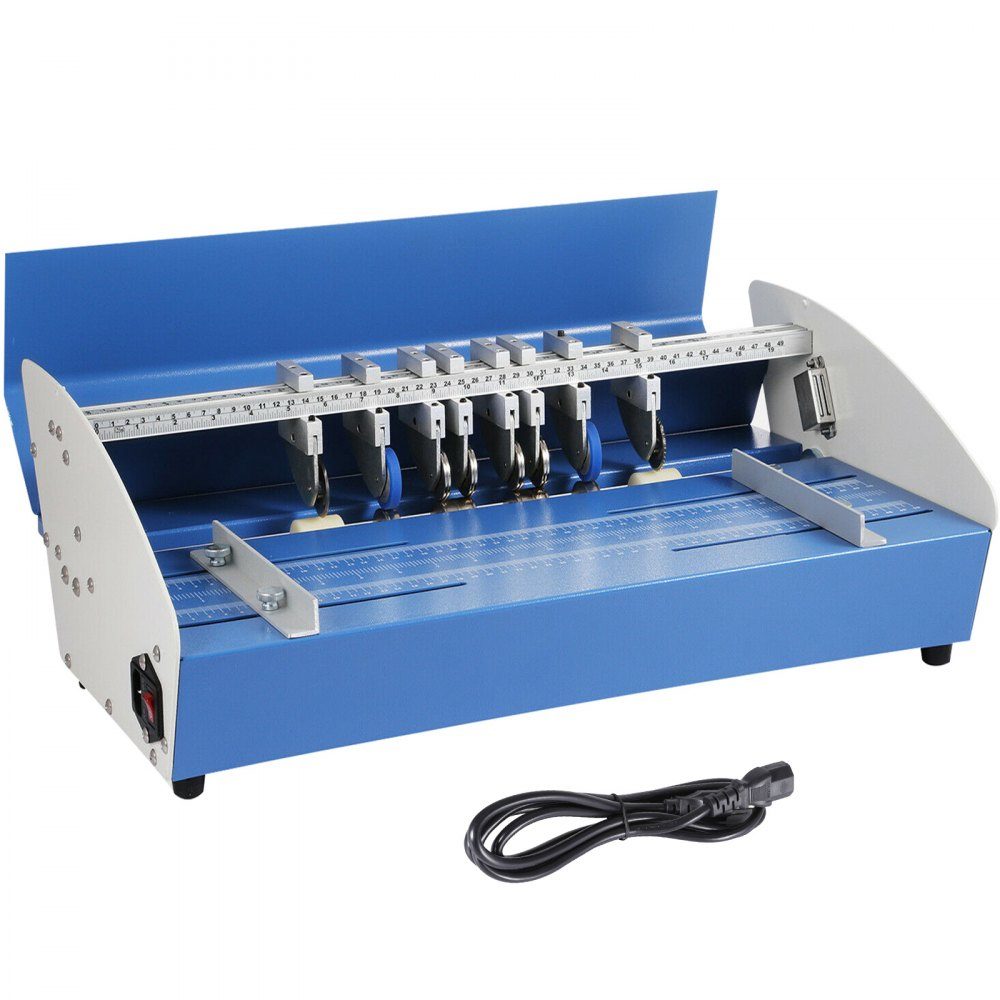 Raineuse 520 mm, raineuse électrique 540 mm x 370 mm x 230 mm, raineuse 220 V, fournitures de bureau et papeterie avec technologie de pressage rond, plieuse pour dossiers, cartes, papiers A4