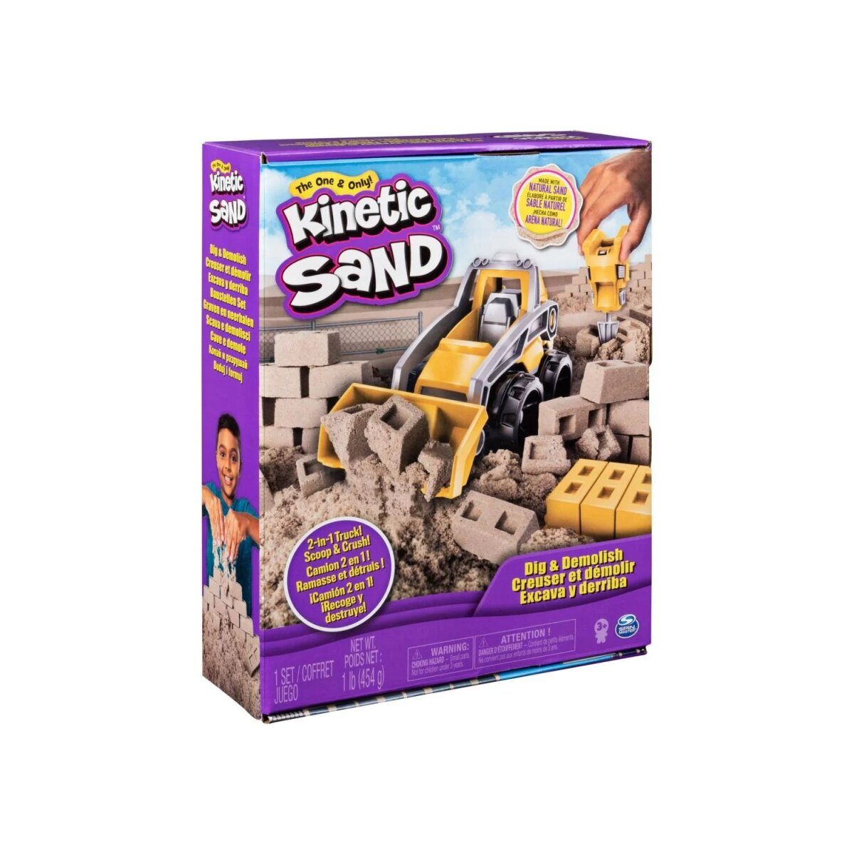 Zestaw do kopania i wyburzania KINETIC SAND