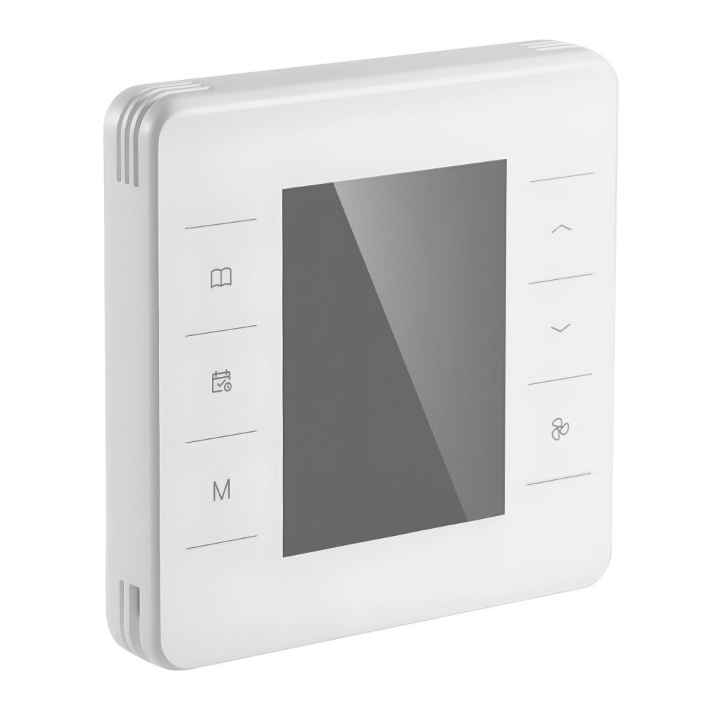 Thermostat programmable 7 jours, thermostat d'ambiance pour pompe à chaleur, climatisation, chauffage au sol, écran LED avec rétroéclairage, large plage de température de 5 à 37 °C, blanc