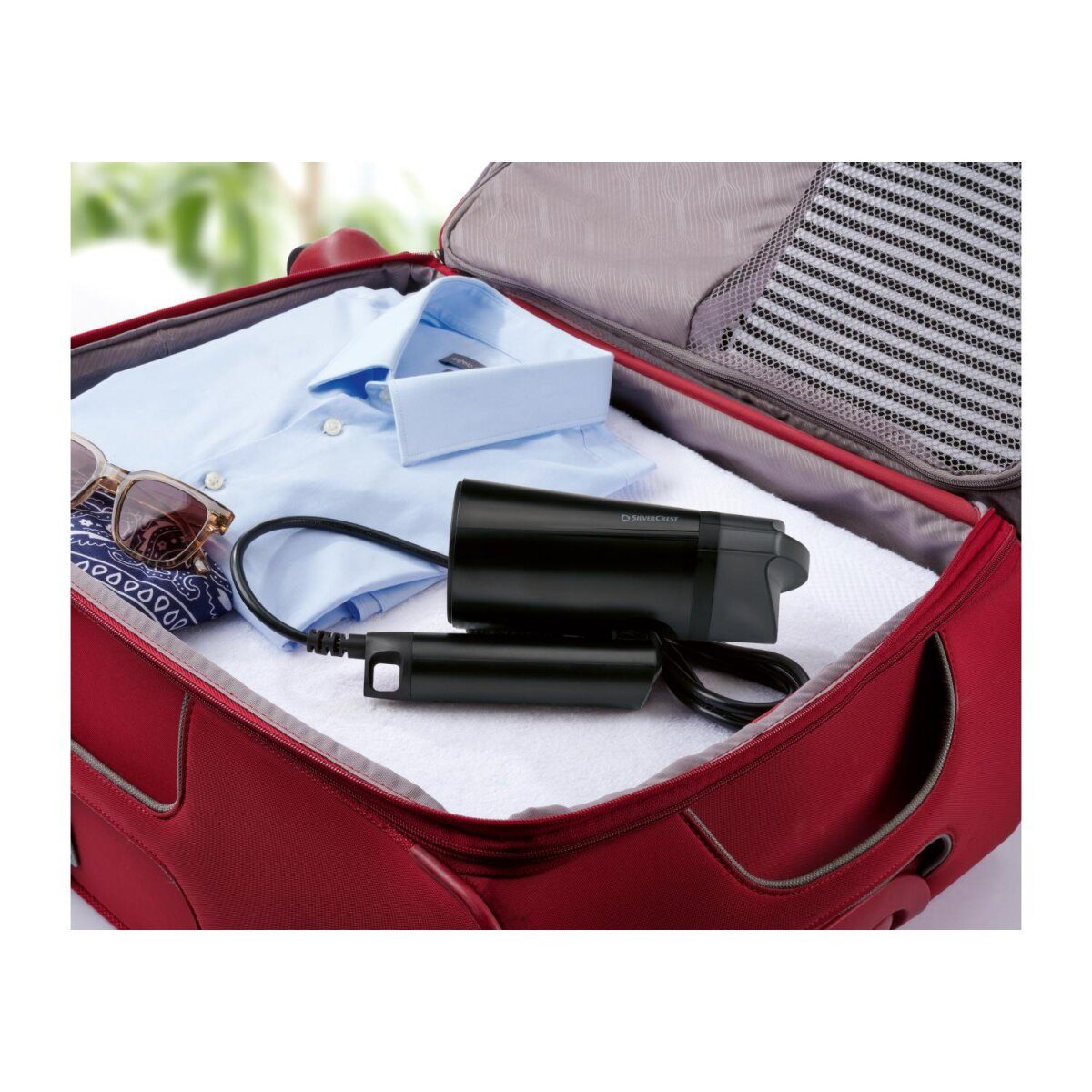SILVERCREST® steam smoother SDBF 1200 B1, foldable, black