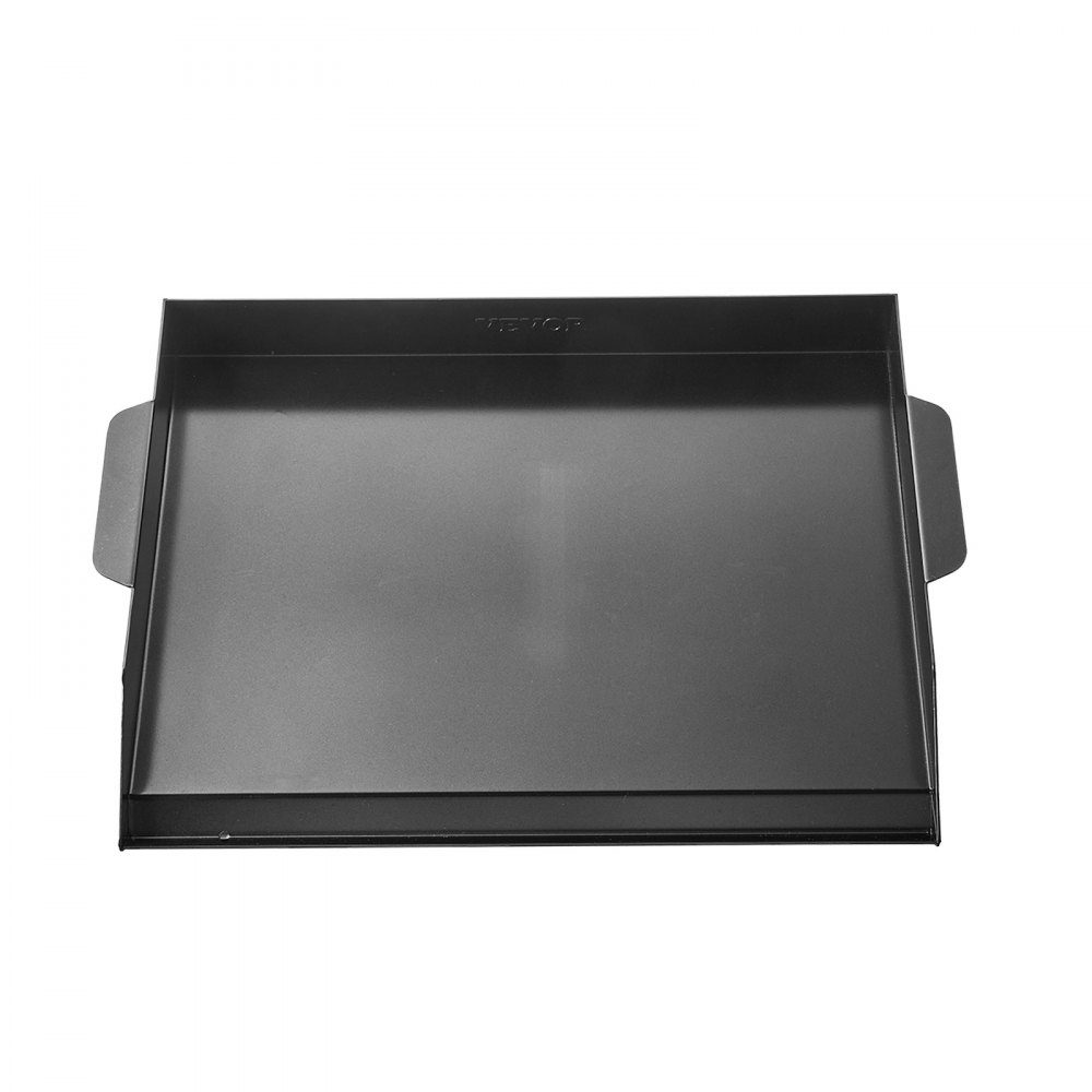 Grill Plate Grill Pan Carbon Steel Universal Rectangular Plate (502x370mm) with Flat Top Gas Grill Grill Plate for BBQ Grill Teppanyaki Portable Family Cookware with Handle