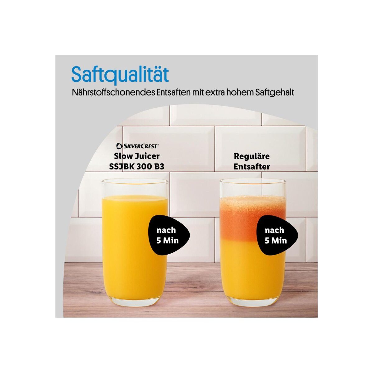 SILVERCREST® Slow Juicer »SSJBK 300 B3«