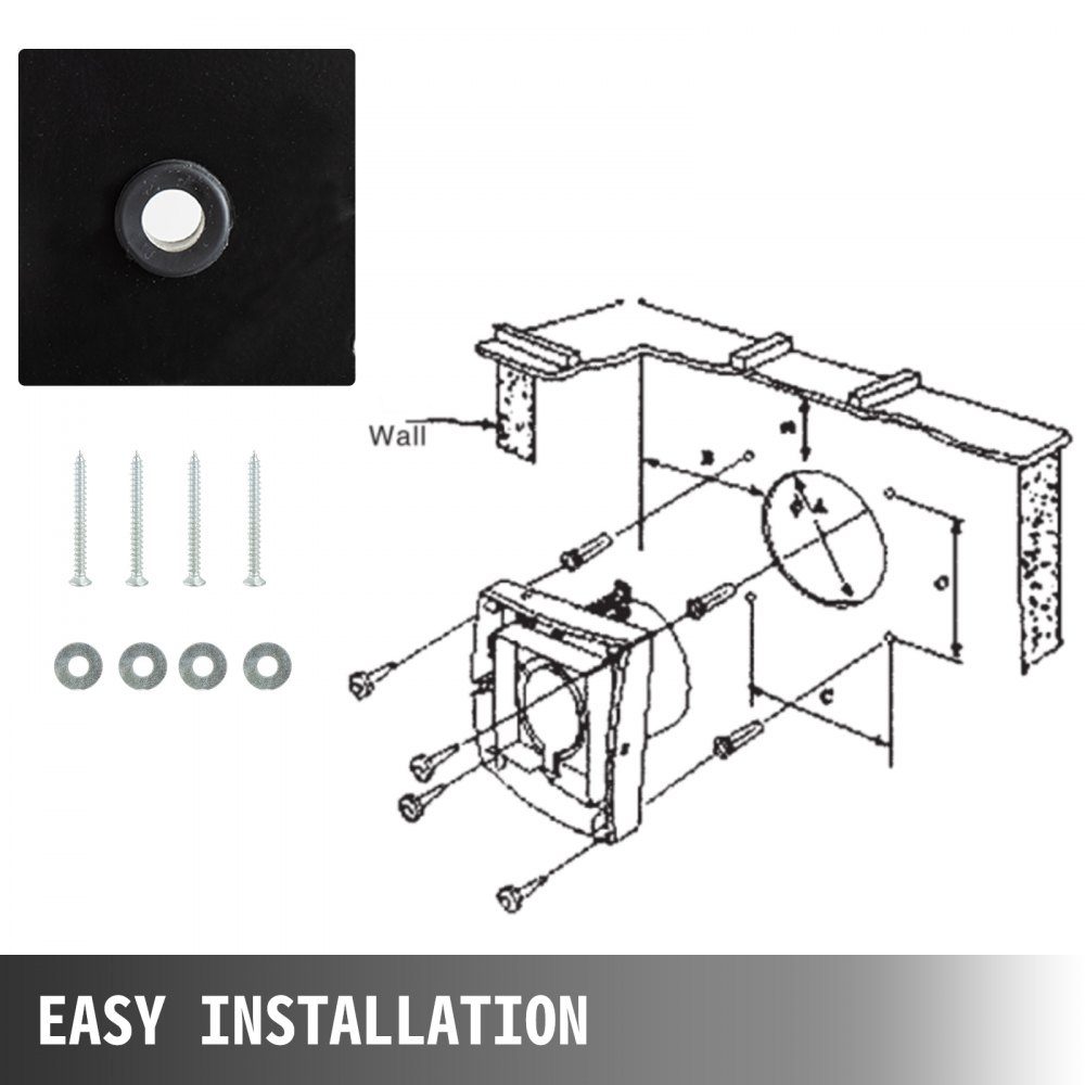 220V Axialventilator Wandventilator 107W Wandventilator 50Hz Wandventilator 2800U Ventilator Ventilator