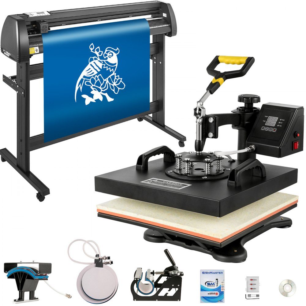 38x38cm hittepersmachine, 5-in-1 hittepersmachine, hittepersmachine en 1350 mm vinylsnijplotter Snijplotter Desktopmachine