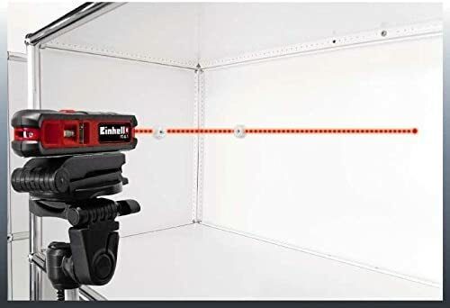 Einhell Laser-Nivelliergerät TC-LL 1 (Arbeitsbereich – Linie 5 m, Arbeitsbereich – Punkt 20 m, Softgrip, inkl. flexibler Wandhalterung)