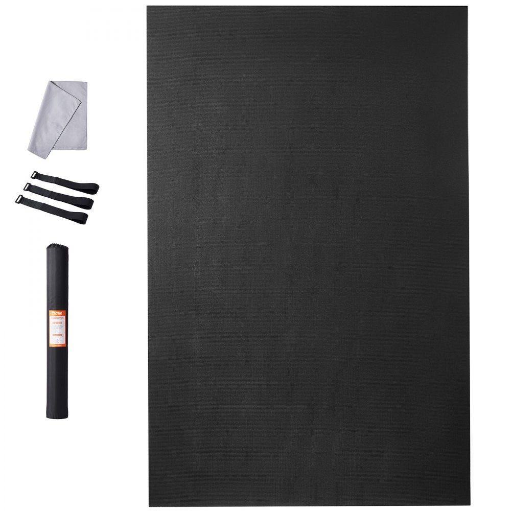 Trainingsmatte, rutschfeste Premium-Yogamatte mit hoher Dichte, Übungs-Yogamatte für Männer und Frauen, Fitness- und Trainingsmatte mit Tasche und Gurt, für alle Arten von Heim-Yoga, Pilates und Bodentraining (2,7 x 1,8 m)