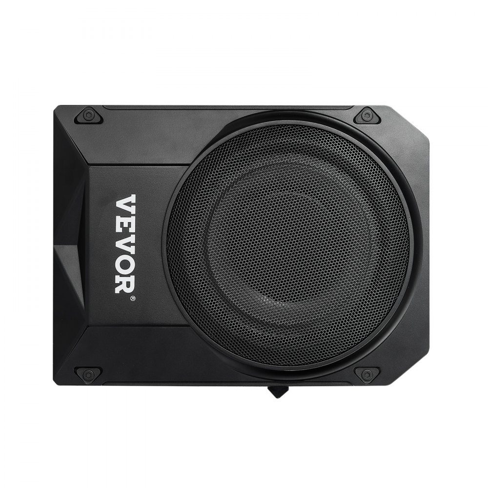 Subwoofer samochodowy pod siedzeniem 400 W, smukły subwoofer samochodowy o średnicy 254 mm, podsystem z wbudowanym wzmacniaczem, wejście wysokiego/niskiego poziomu i regulacja głośności dla SUV-ów, ciężarówek