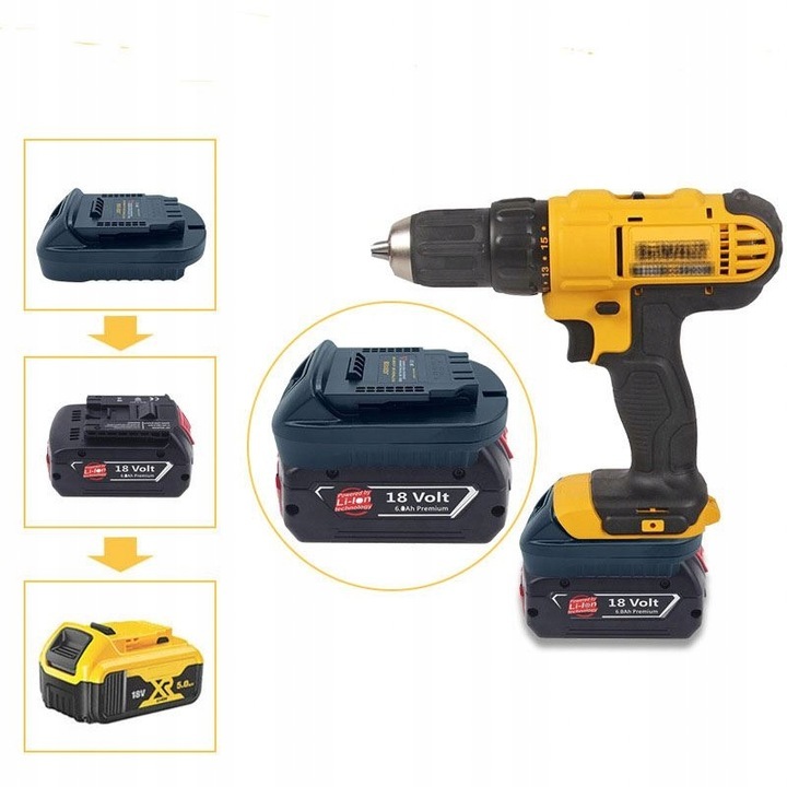 #NOWOŚĆ# Adapter Bosch 18 V GB do elektronarzędzi Dewalt XR #NOWOŚĆ# Adapter Bosch 18 V GB do elektronarzędzi Dewalt XR