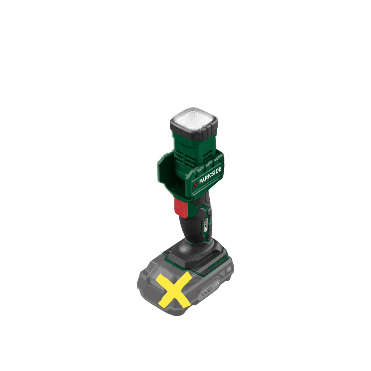 PARKSIDE® Akku-Arbeitsleuchte, ohne Akku und Ladegerät, LED-Handlampe PLHLA 20 Li A1