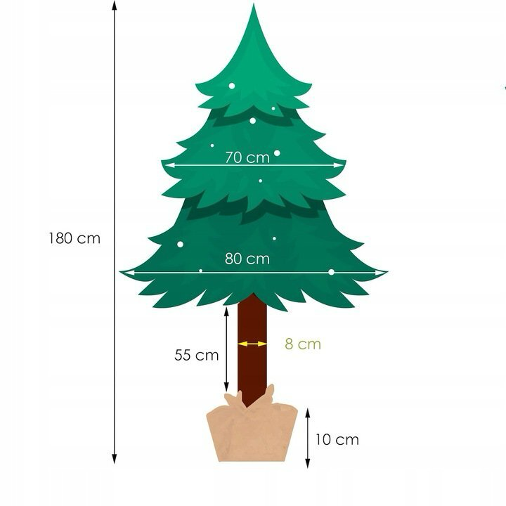 Sapin de Noël design Sapin de Noël artificiel XXL kit de démarrage 180 cm