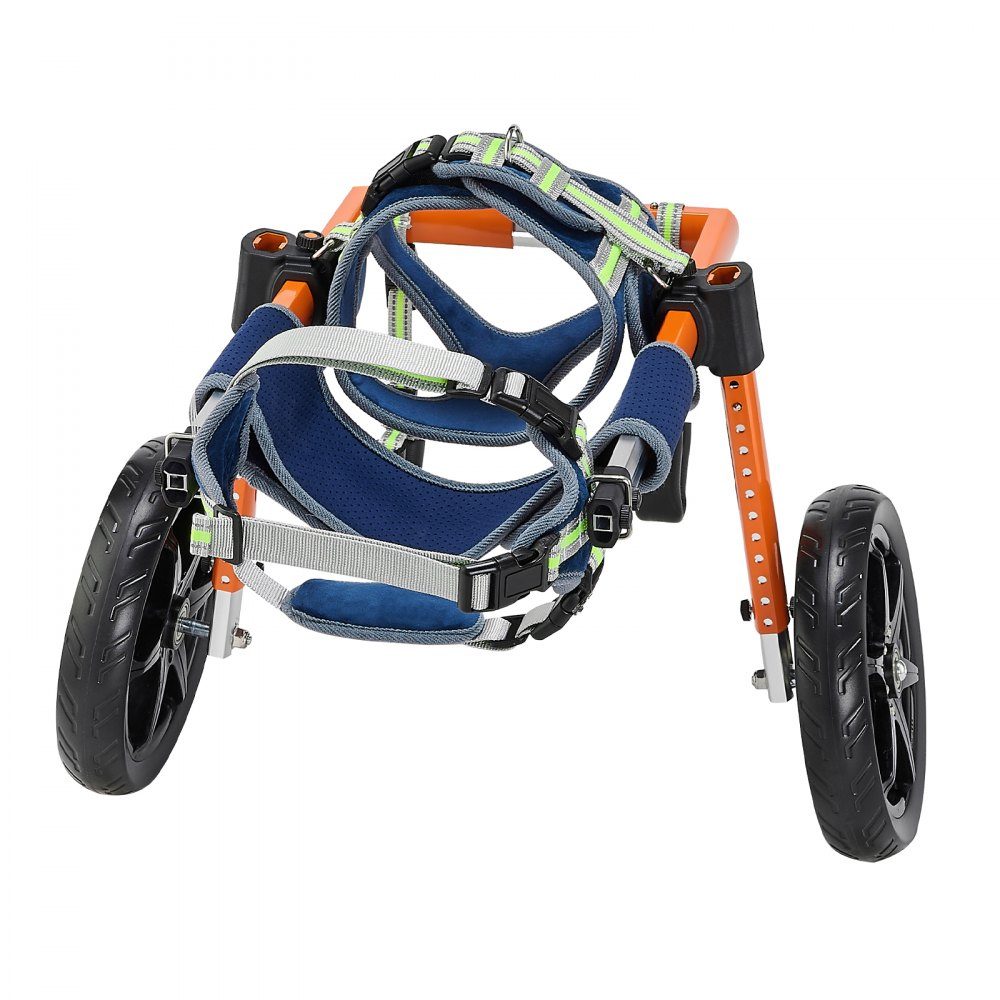 Fauteuil roulant pour pattes arrières, fauteuil roulant pour animaux de compagnie, hauteur, largeur et longueur réglables, poussette pour chien avec roues absorbant les chocs, pour blessés et handicapés Dogs 30-50 lb
