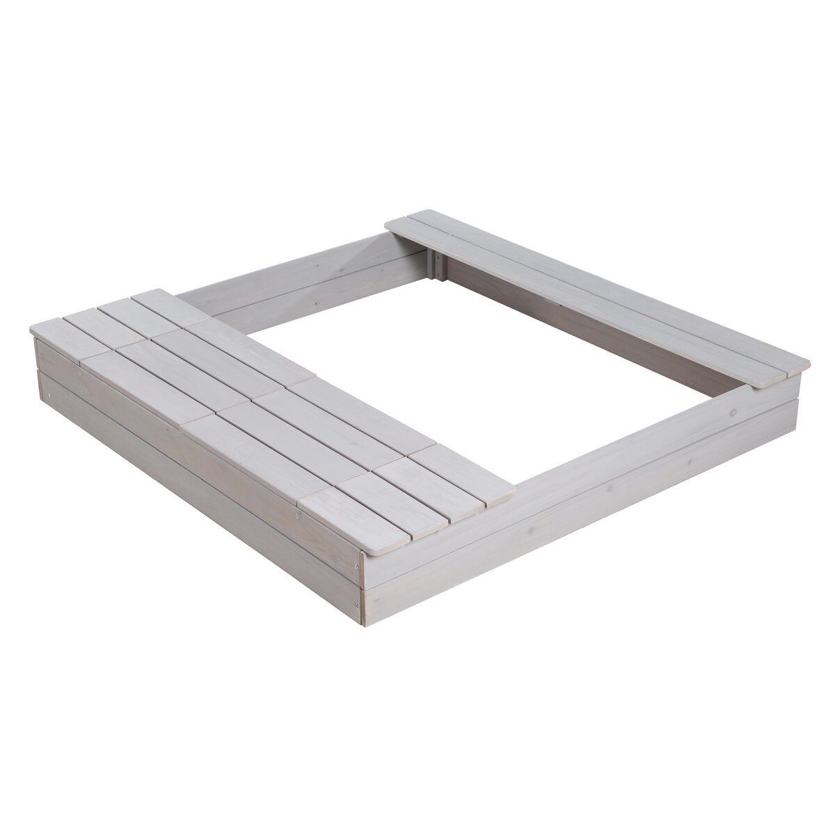 roba sandpit “Outdoor+”, with 2 play bowls, gray glazed