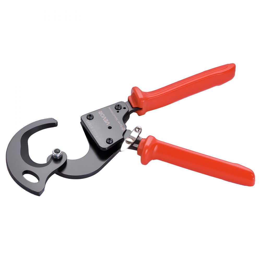 Ratschen-Kabelschneider, Federstahlklingen mit PVC-beschichteten Griffen, Schnelllöseknopf, Ratschen-Kabelschneider zum Schneiden von Kupfer- und Aluminiumkabeln bis 600 MCM / 300 mm² Ratschen-Kabelschneider, Federstahlklingen mit PVC-beschichteten Griffen, Schnelllöseknopf, Ratschen-Kabelschneider zum Schneiden von Kupfer- und Aluminiumkabeln bis 600 MCM / 300 mm²