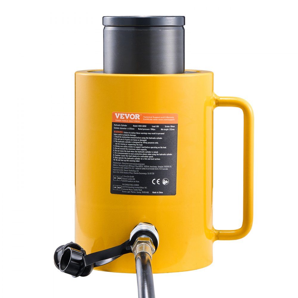 60T 2 Inch Hydraulic Cylinder Jack Hollow Single Acting Hydraulic Cylinder 50mm Hydraulic Lift Cylinder for Rigger Manufacturer (60T 2 Inch Hollow)