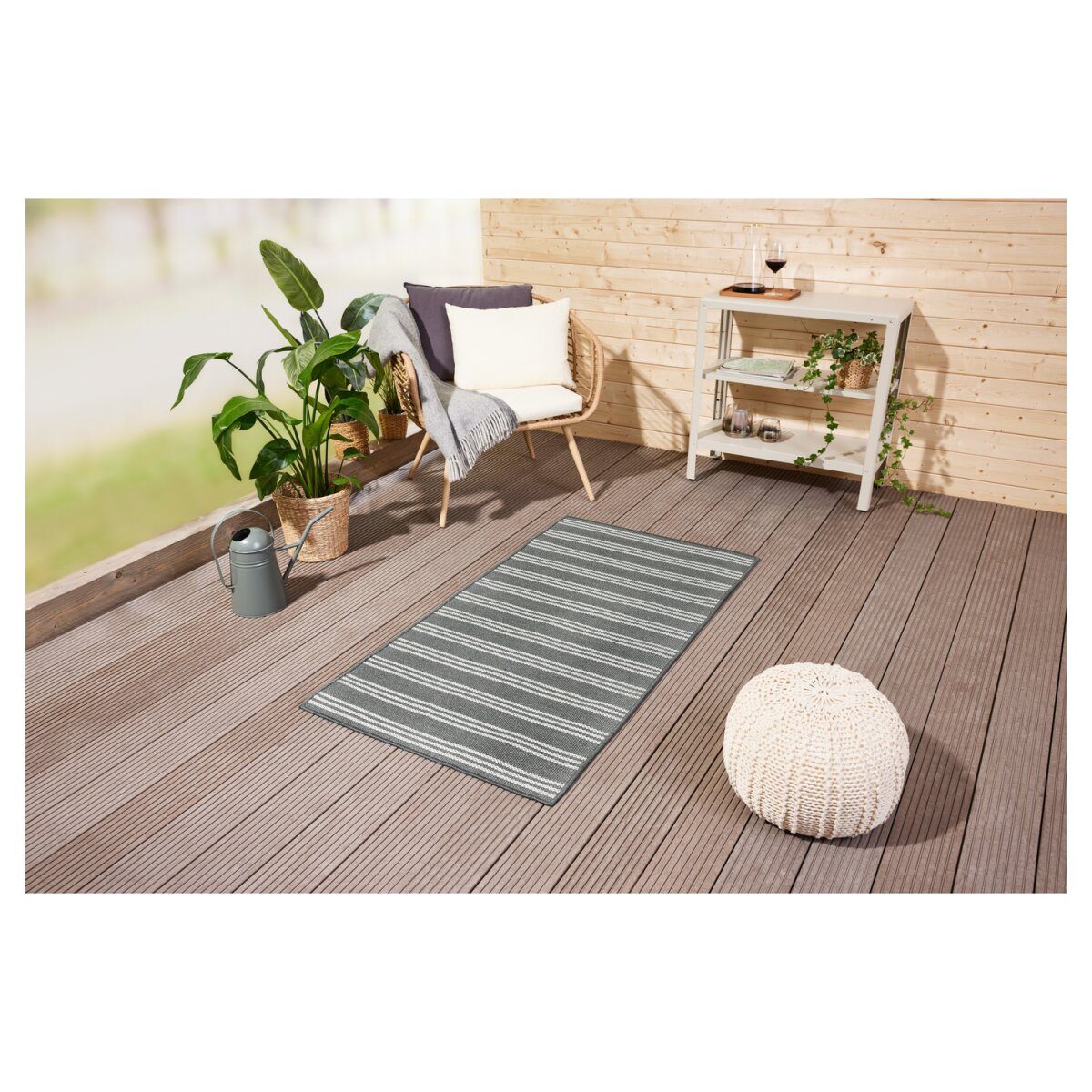 LIVARNO home Outdoorteppich, 80 x 150 cm (grau)
