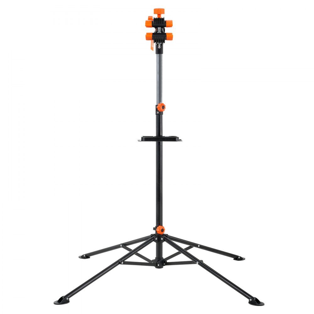 Support de réparation de vélo Support de réparation de vélo, support de réparation de vélo, support de réparation robuste 36,3 kg, support de vélo réglable en hauteur de 1079,5 à 1900 mm avec quatre pieds, noir