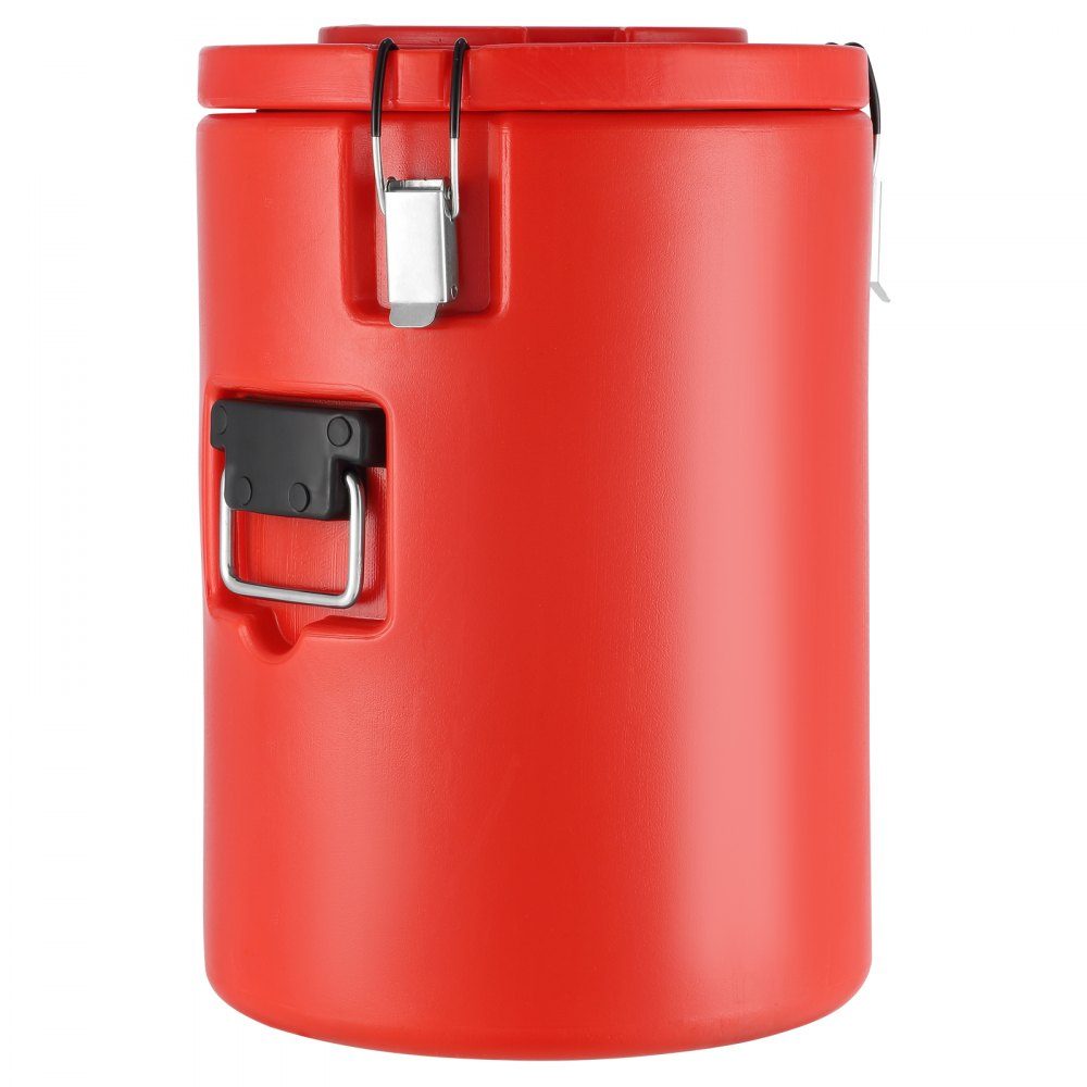 Heiß- und Kaltgetränkespender, Getränkespender, 6 l, Edelstahl, Heiß- und Kaltwasserbrunnen, großer Getränkespender mit Zapfhahn für Kaffee, kalte Milch, Wasser, Saft usw., runde Isolierkanne