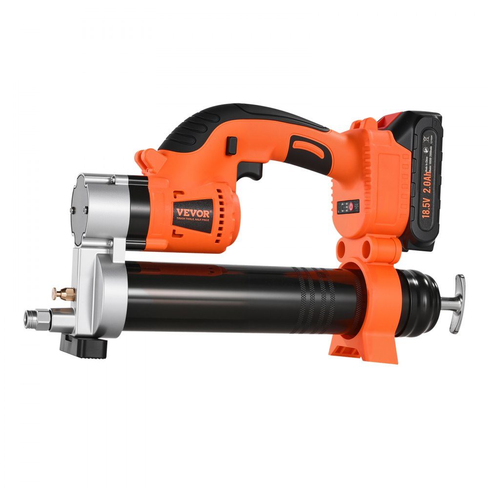 Akku-Fettpresse, 55 MPa, Einhand-Fettpresse mit 2,0-Ah-Akku und LED-Licht, 76,2 cm Schlauch und Tragetasche, Auslöser, kompatibel mit 18-V-Makita-Batterien, zum Schmieren von Fahrzeugen oder Maschinen