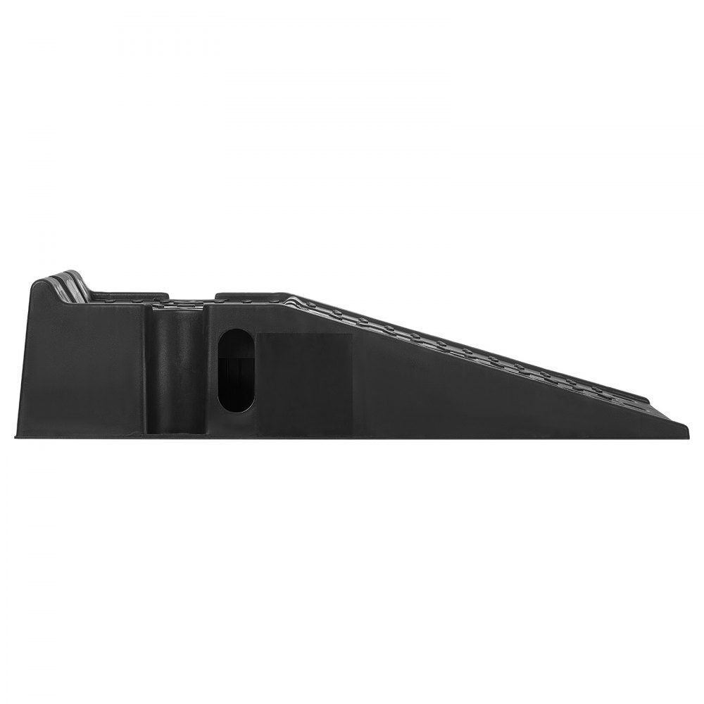 Rampes d'accès pour voiture 2 pièces hauteur de levage de 17 cm, rampes de service de voiture portables pour l'entretien dans le garage & vidange d'huile & réparation de camions, 1814 kg (par rampe) aide d'accès robuste noir