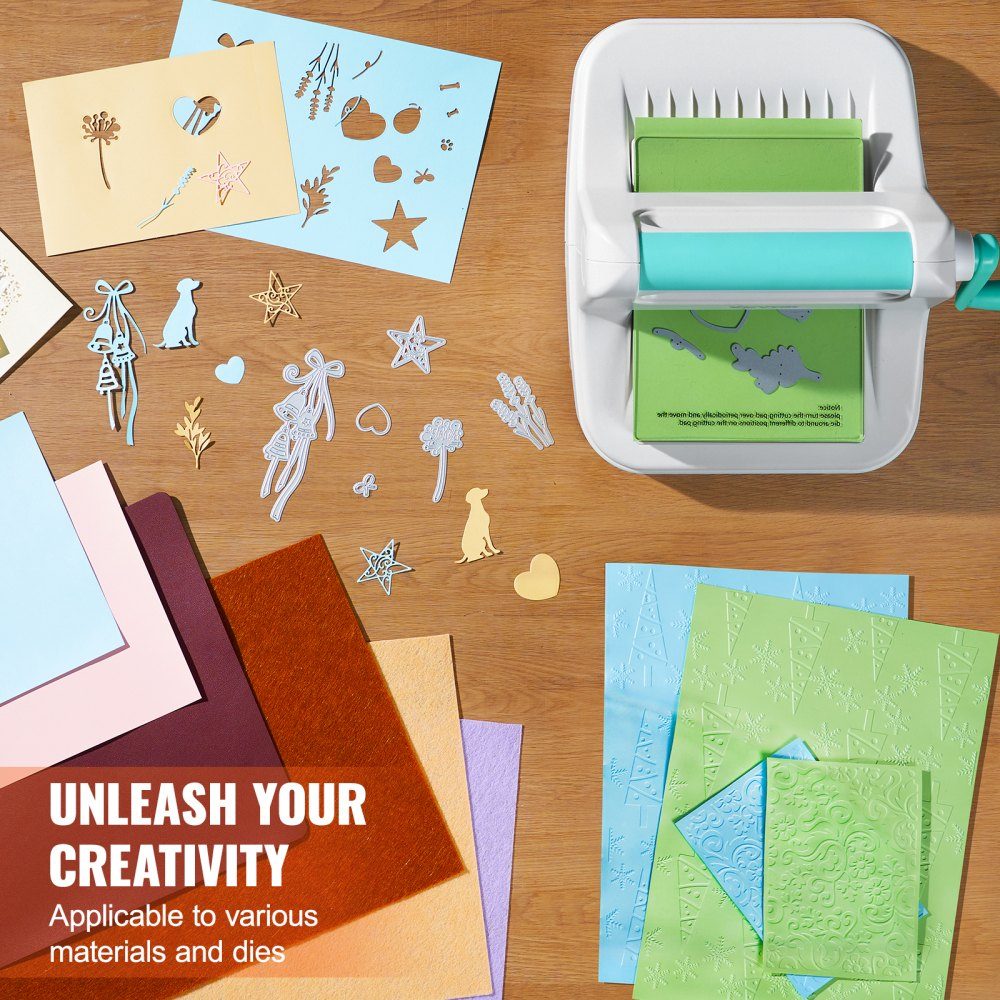 Die Cutting and Embossing Machine, Scrapbooking Embossing Machine, 160mm Opening Size, My Life Handmade Starter Kit, Manual Embossing Machine Kit, DIY Craft Cards, Invitations, Home Decoration etc