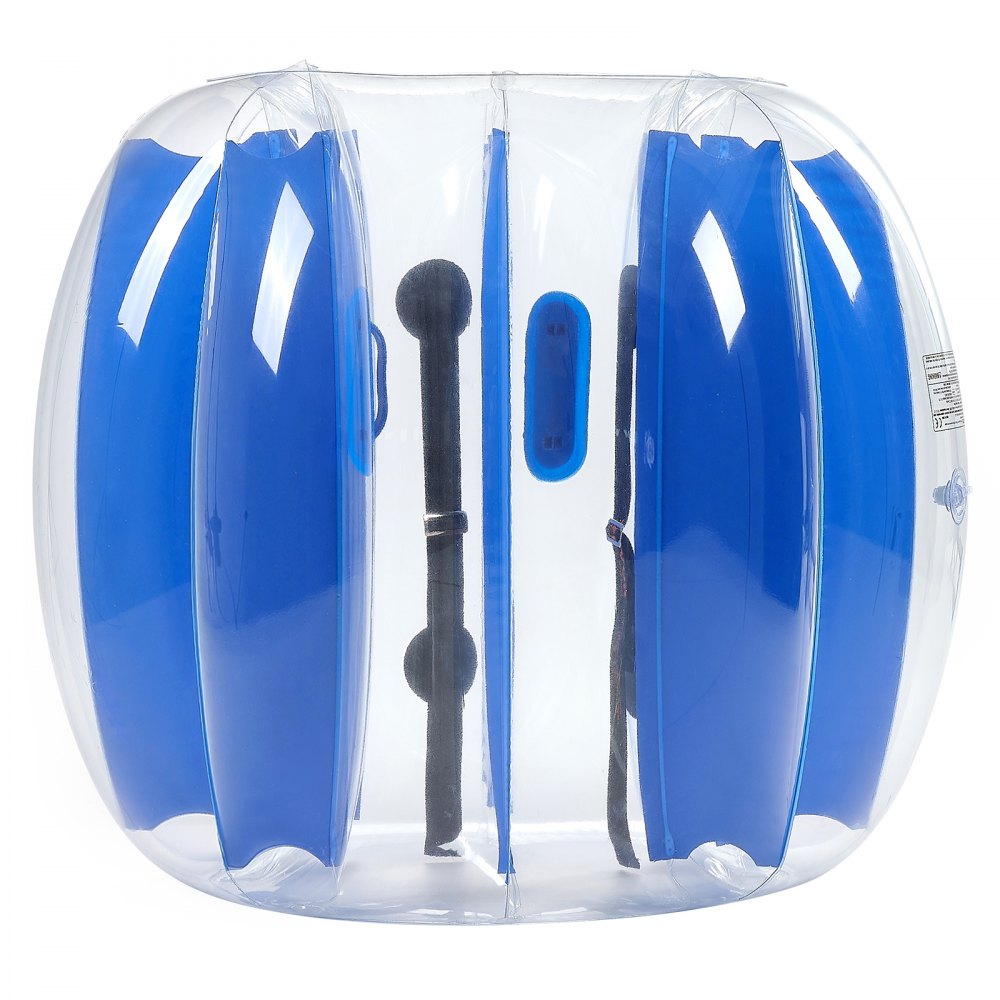 Inflatable Bumper Ball (1 Piece) 1.2m Heavy Duty 0.5mm Thick PVC Bubble Knocker Collision Ball for Outdoor Sports Team Games Toy for Yard Park (Blue Stripes)